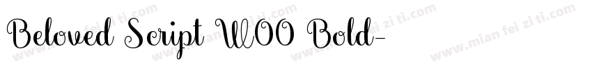 Beloved Script W00 Bold字体转换